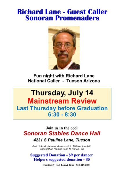 Richard Lane Guest Caller @ Sonoran Stables