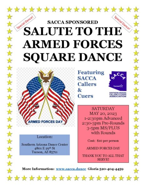 SACCA Armed Forces Square Dance @ Southern Arizon Dance Center